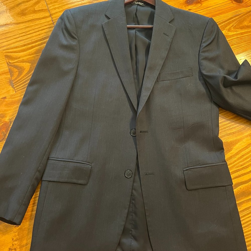 Charcoal Jos. A Bank 38R Traveler's Collection Blazer